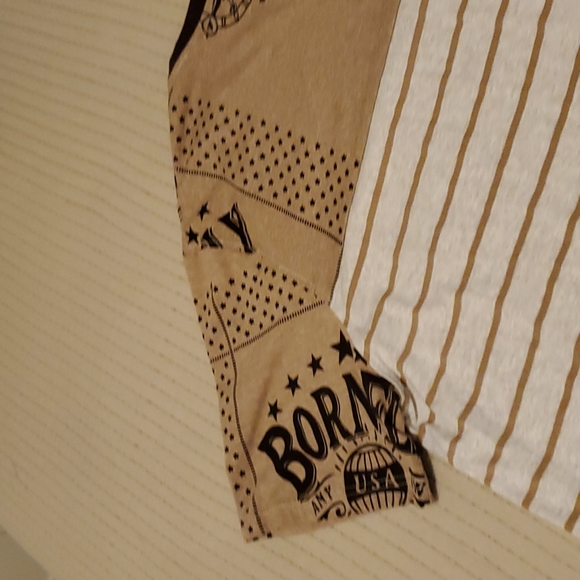 Born Fly Size 3XL T-shirt Tan and Brown - Picture 11 of 16